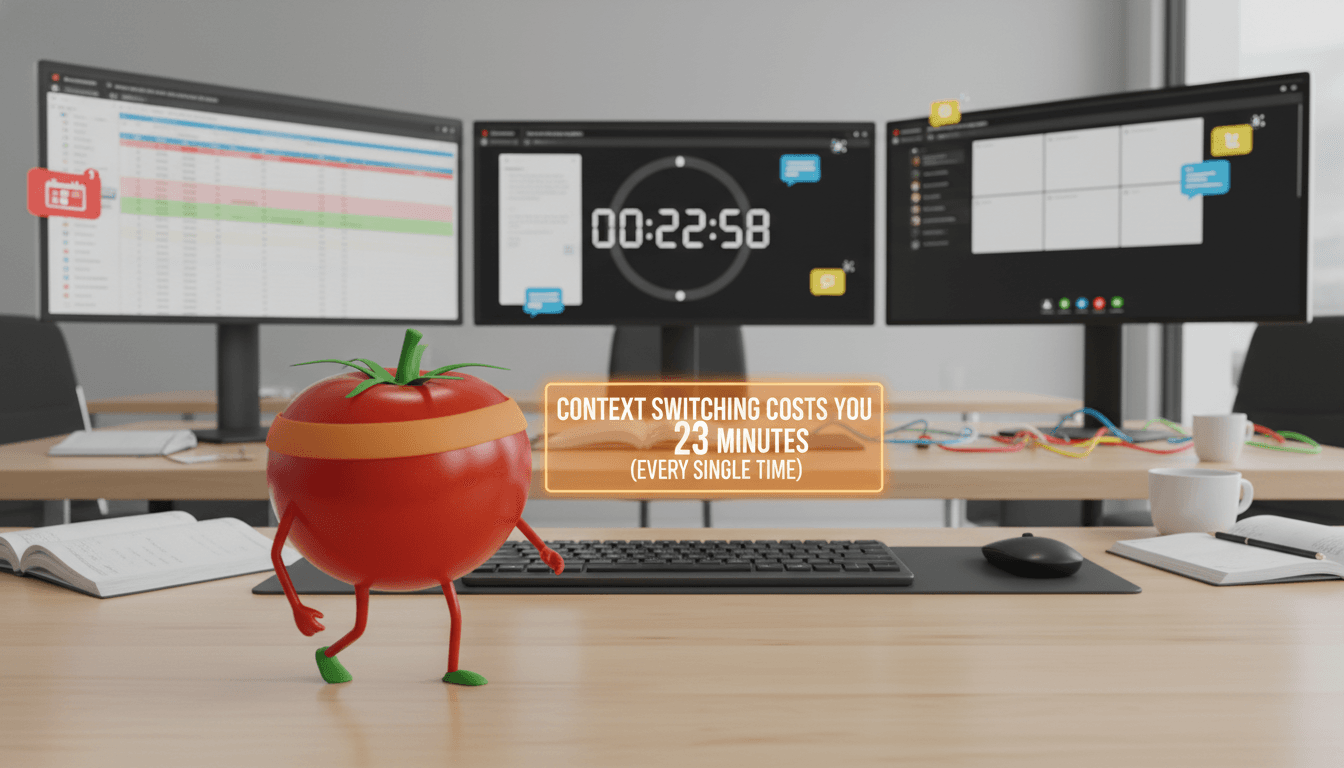 Context Switching Costs You 23 Minutes (Every Single Time)