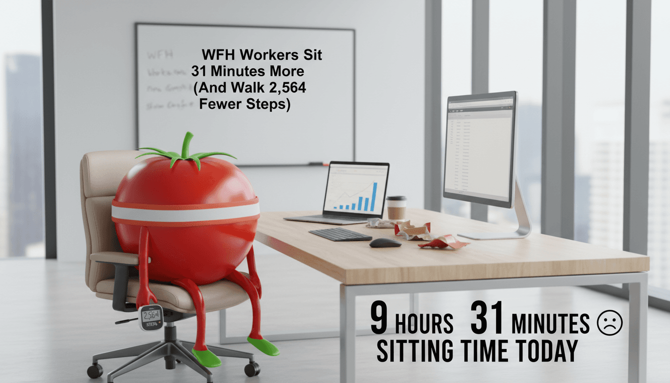 WFH Workers Sit 31 Minutes More (And Walk 2,564 Fewer Steps)