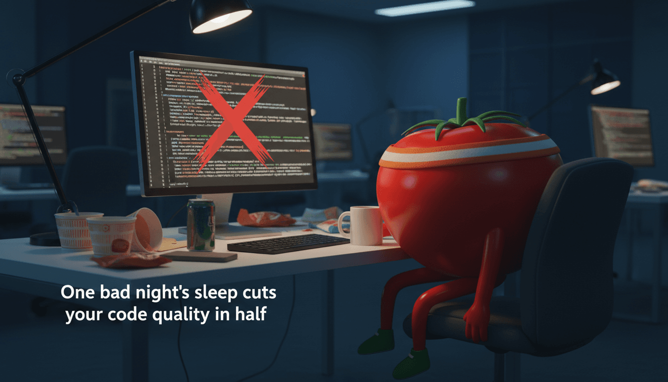 One bad night's sleep cuts your code quality in half
