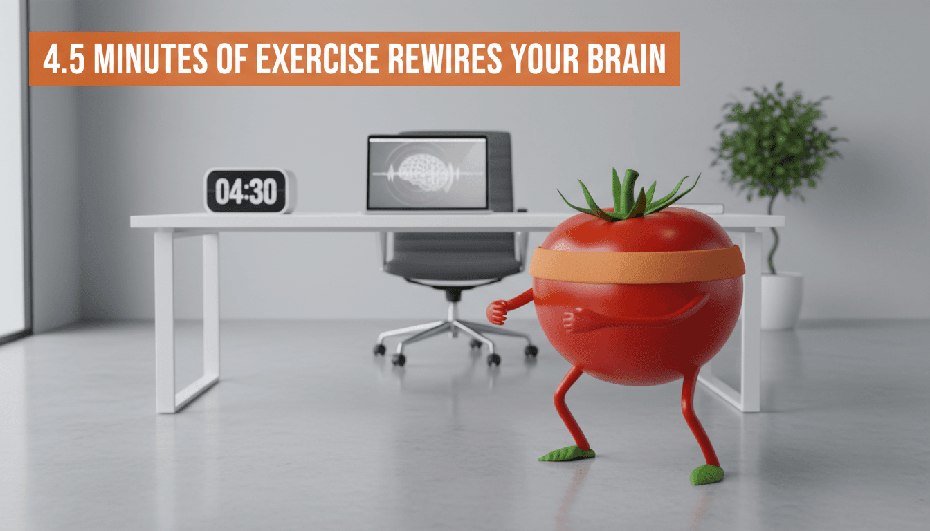 4.5 minutes of exercise rewires your brain (new neuroscience)