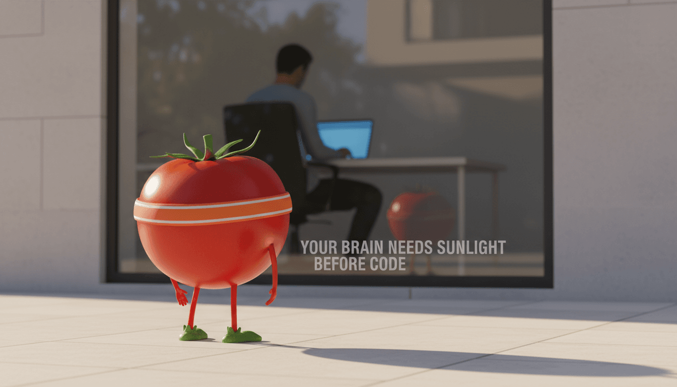 Your brain needs sunlight before code