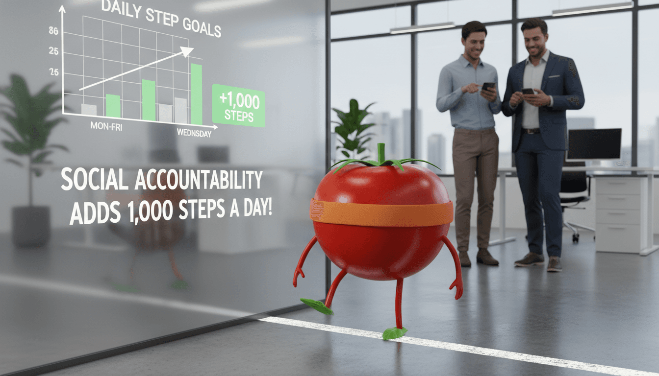Social accountability adds 1,000 steps a day (self-tracking alone won't cut it)
